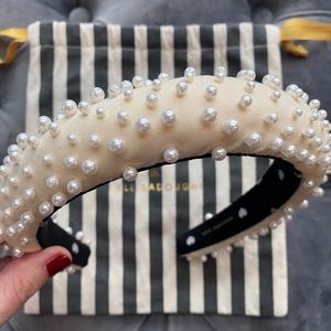 BRAND NEW Lele Sadoughi Ivory Pearl Headband